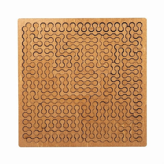 Gmogad Wooden Mind Bending Puzzle Maze for Adults, Difficult Thinking Brain Teaser Puzzle with Frame, Challenging Geometric Logic Game, Stress Relief Gift for Puzzle Lovers