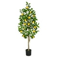 thumbnail image 1 of GnFlus 4ft Artificial Lemon Tree Fake Lemon Plant in Pot Large Fake Floor Plants Faux Trees Indoor kitchen Lemon Home Decor, 1 of 7