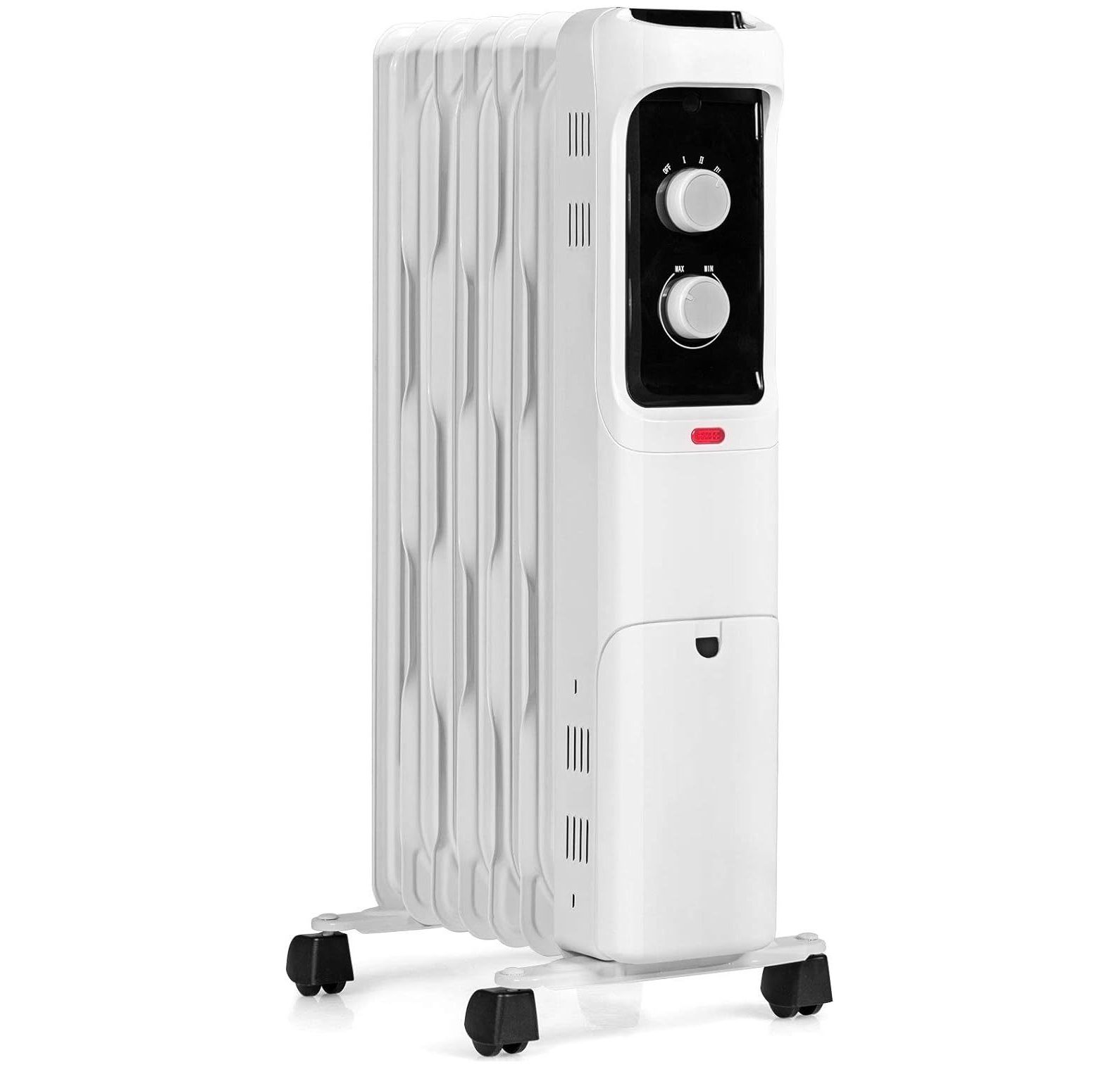 GnHoCh 1500W Oil Filled Radiator Heater, Electric Space Heater with 3