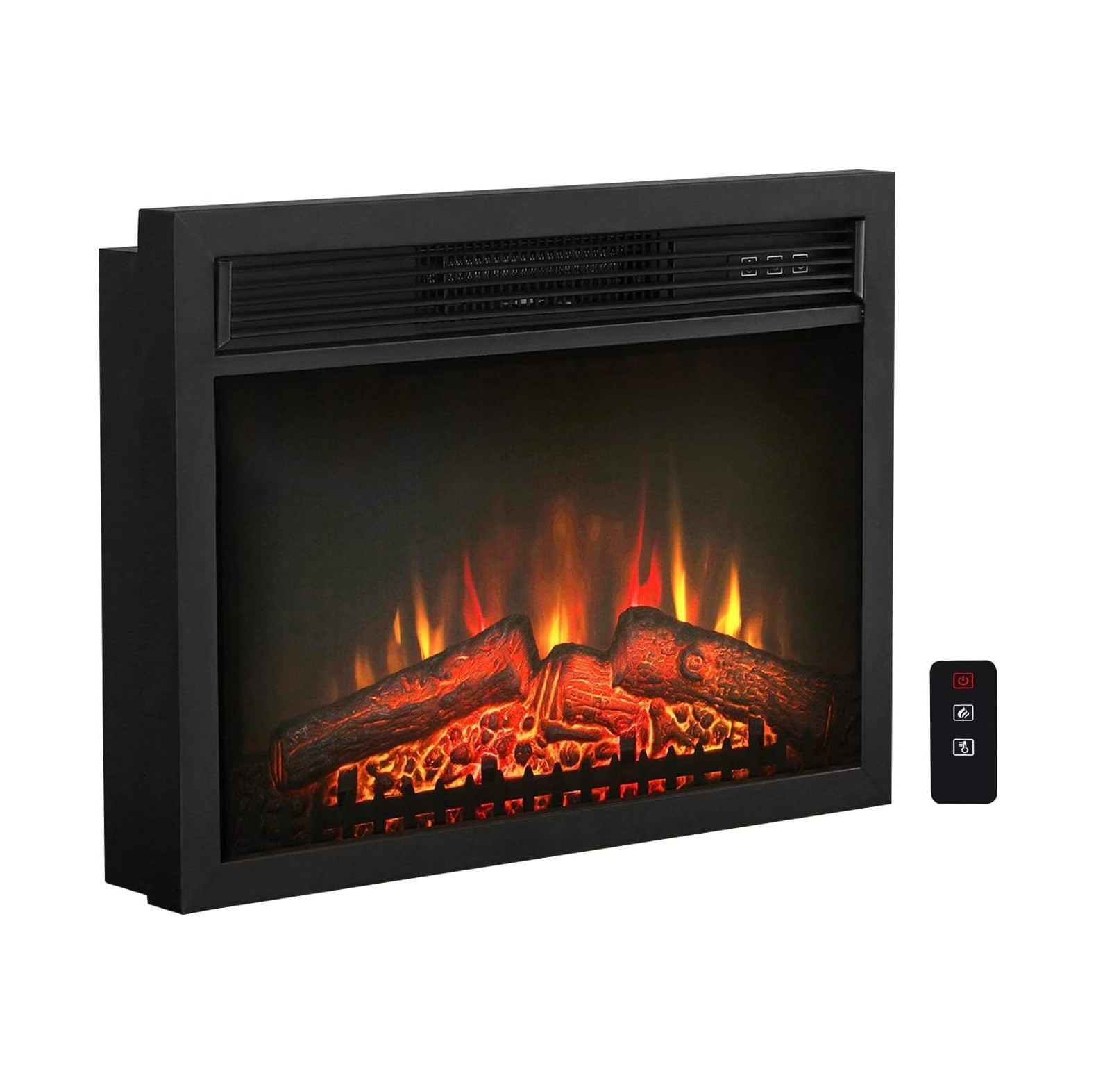 GnHoCh 24 Inch Electric Fireplace Insert 1400W EmbeddedFreestanding