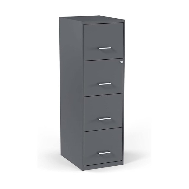 GnHoCh 4Drawer Vertical File Charcoal Letter 18Inch