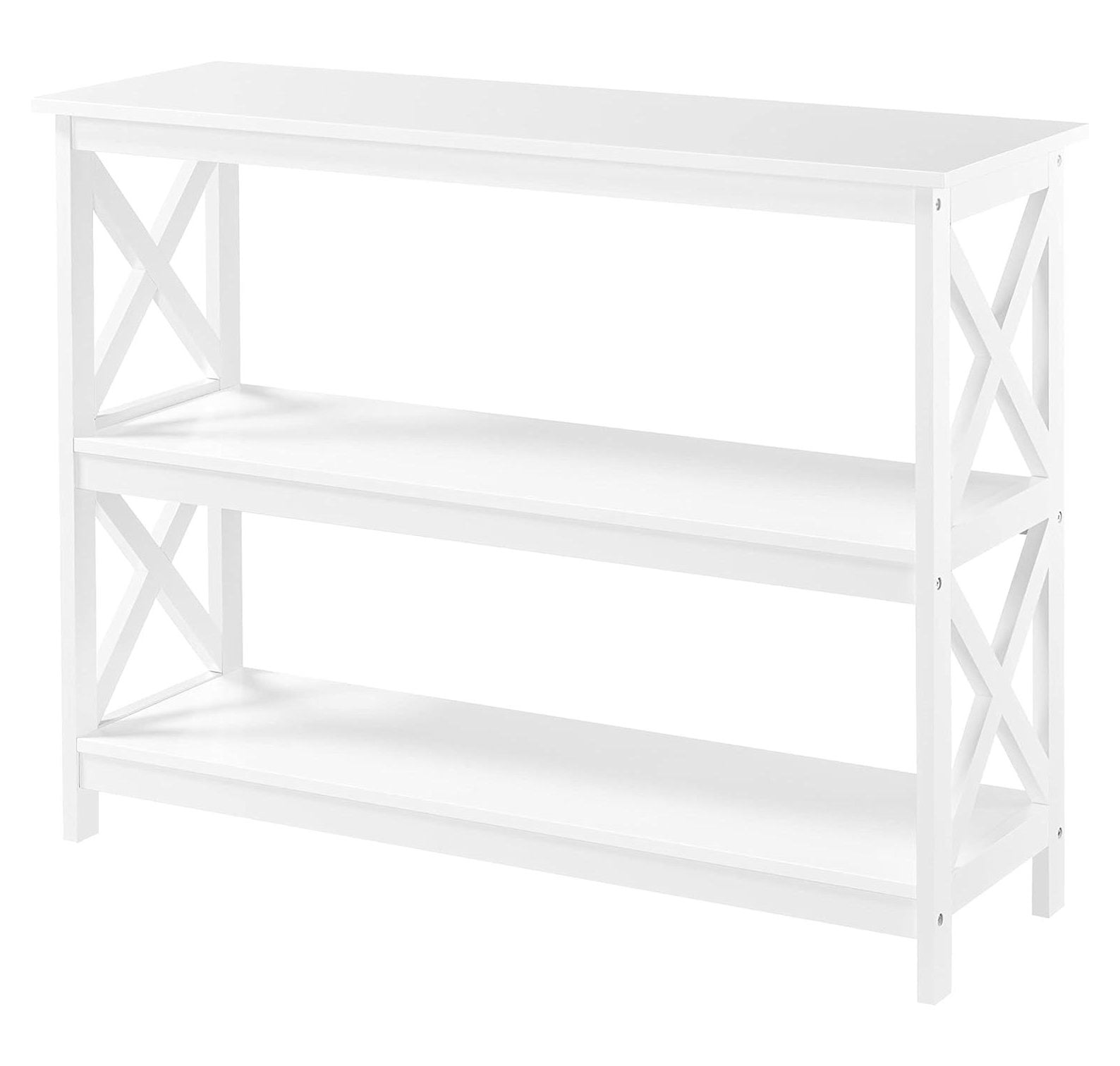 GnHoCh 42 Inch Long Console Sofa Table, X Design Narrow Entryway