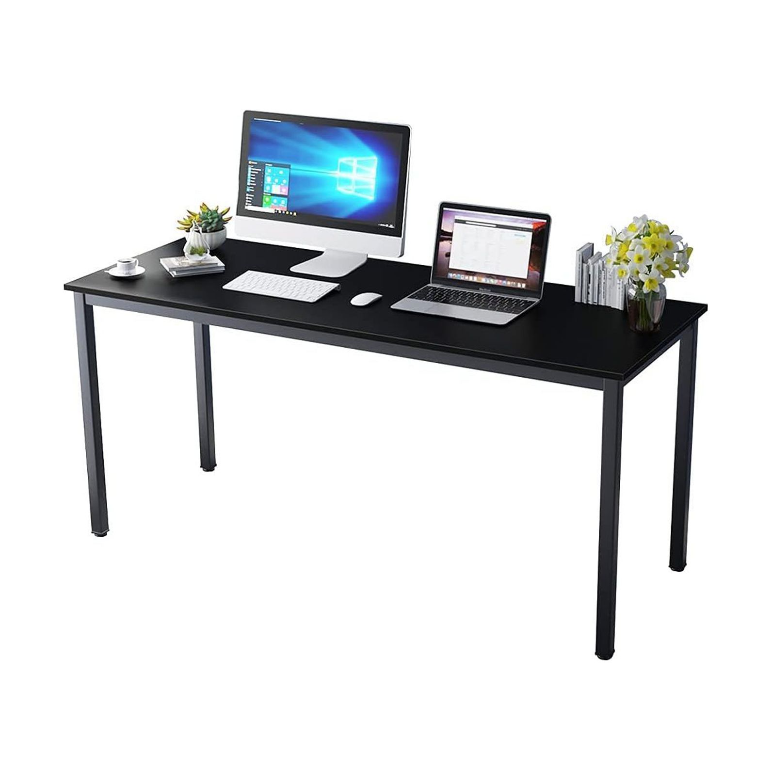 GnHoCh 63 inch Computer Desk Home Office Table Writing Desk Study Table
