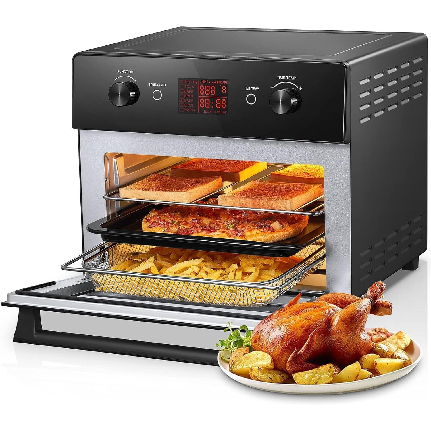 GnHoCh Air Fryer Toaster Oven Combo, 20QT Smart Convection Ovens