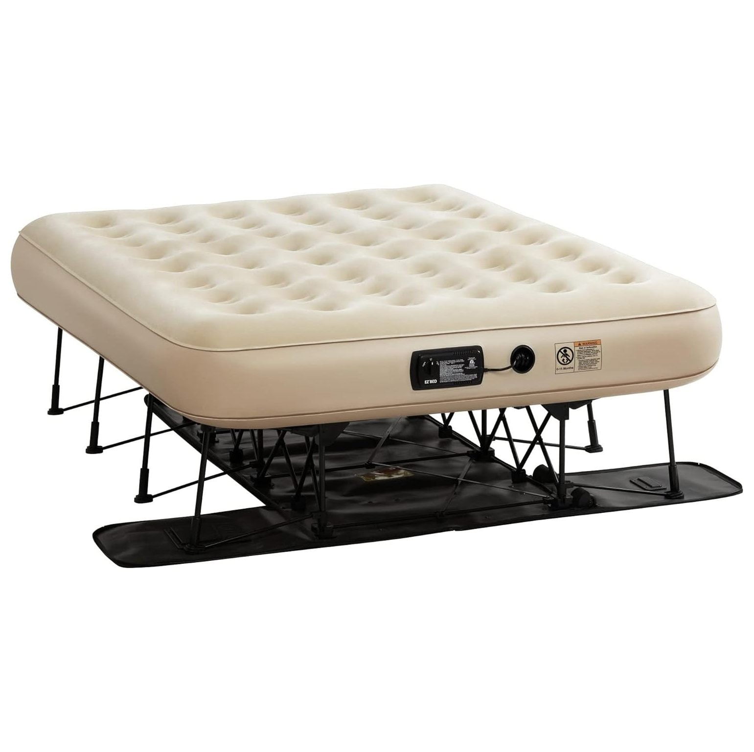 GnHoCh EZ Air Bed SelfInflating Queen Size Air Mattress with Builtin