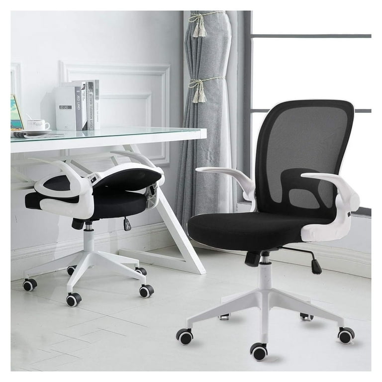 GnHoCh Foldable Office Chair Home Office Desk Chairs with Wheels