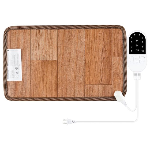 GnHoCh Heated Floor Mat Under Desk, Foot WarmerTimed Temperature