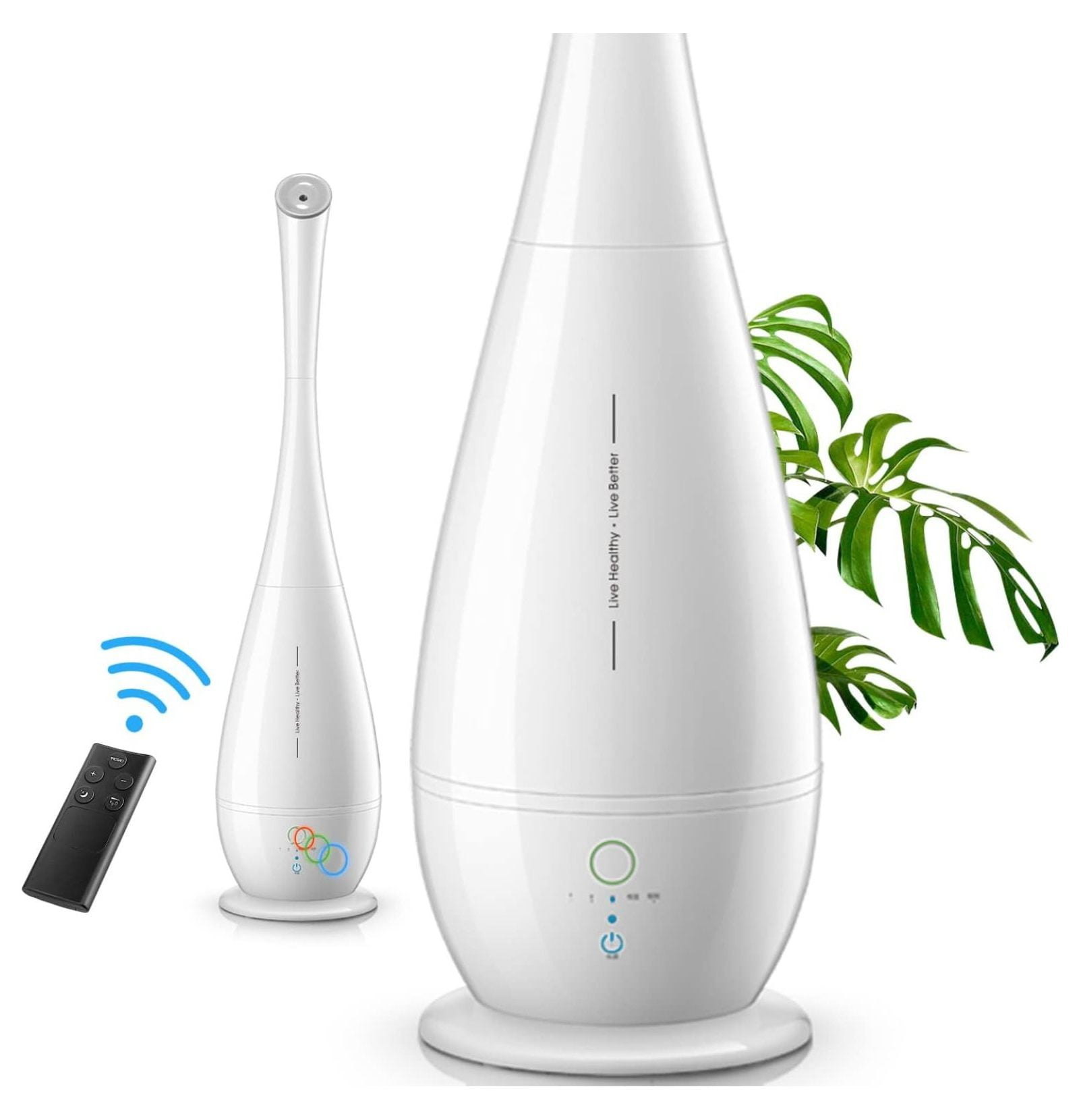 GnHoCh Humidifier for Bedroom, 5L Cool Mist Floor Humidifiers for Large