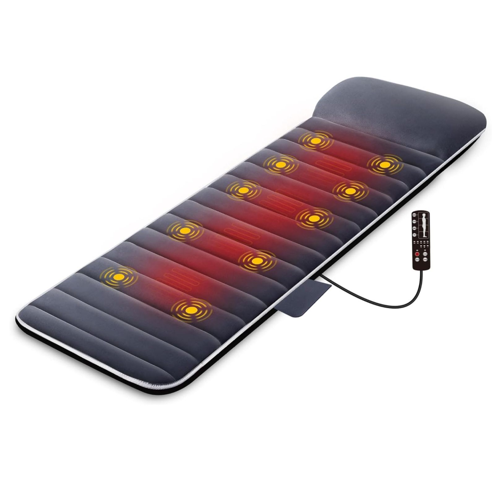 GnHoCh Massage Mat with Heat,Full Body Massage pad with 10 Vibration
