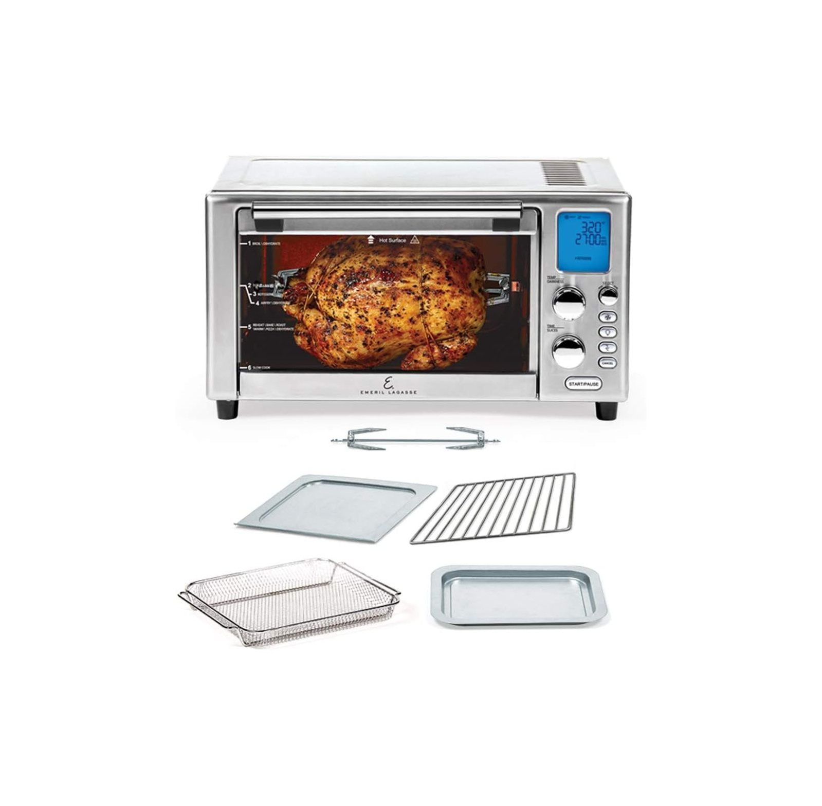 GnHoCh Power Air Fryer 360 Better Than Convection Ovens Hot Air Fryer