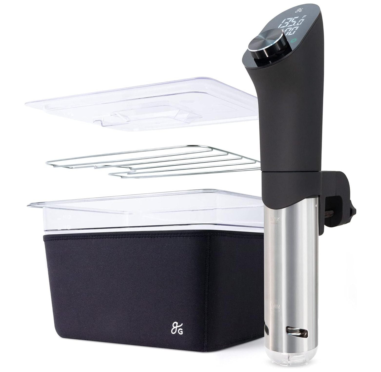 GnHoCh Pro Sous Vide Kit An 1100 Watt, Powerful, Precise Sous Vide Cooker and Premium, Plastic