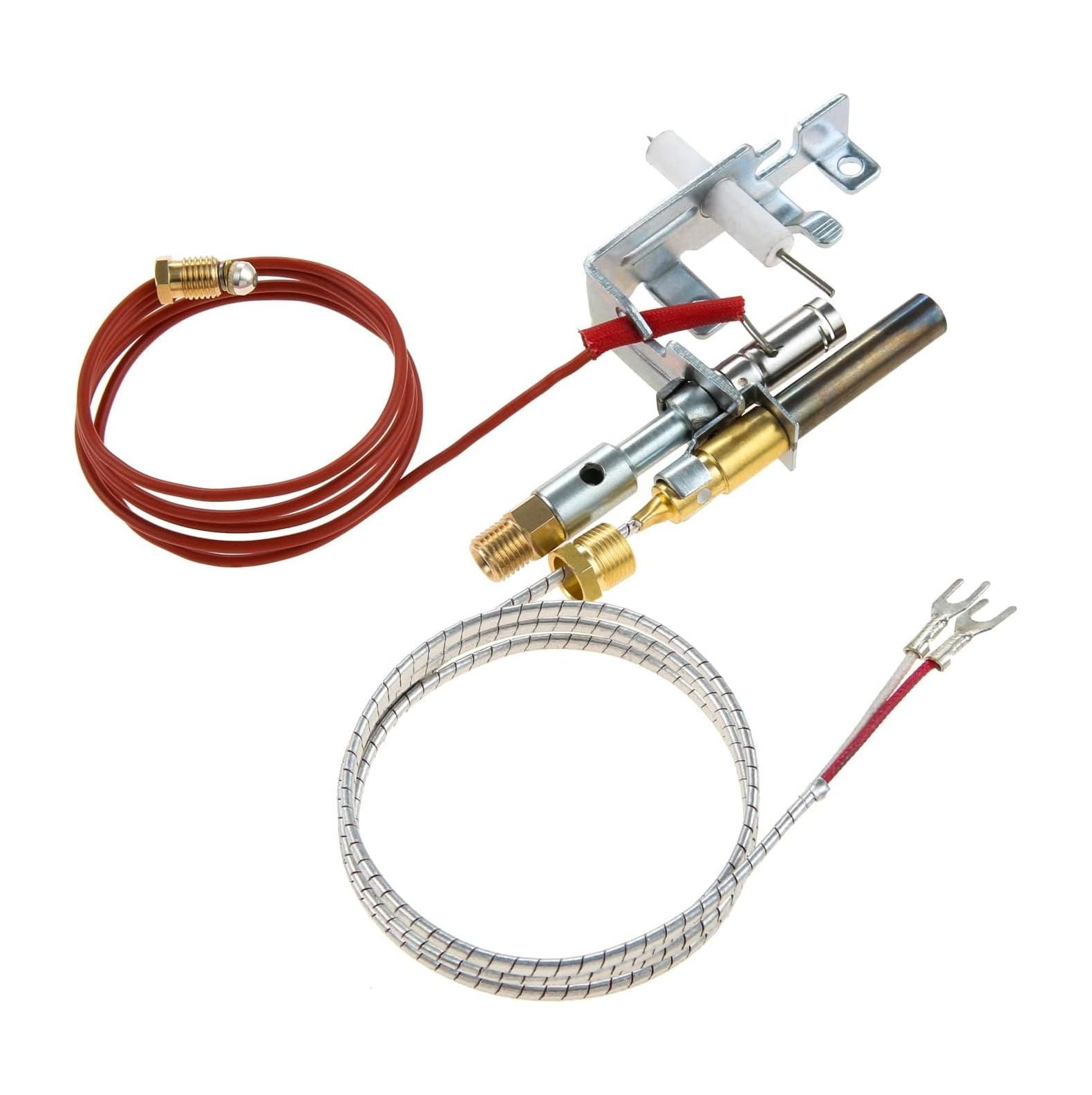 GnHoCh Propane Gas Fireplace Assembly with Thermocouple and Thermopile