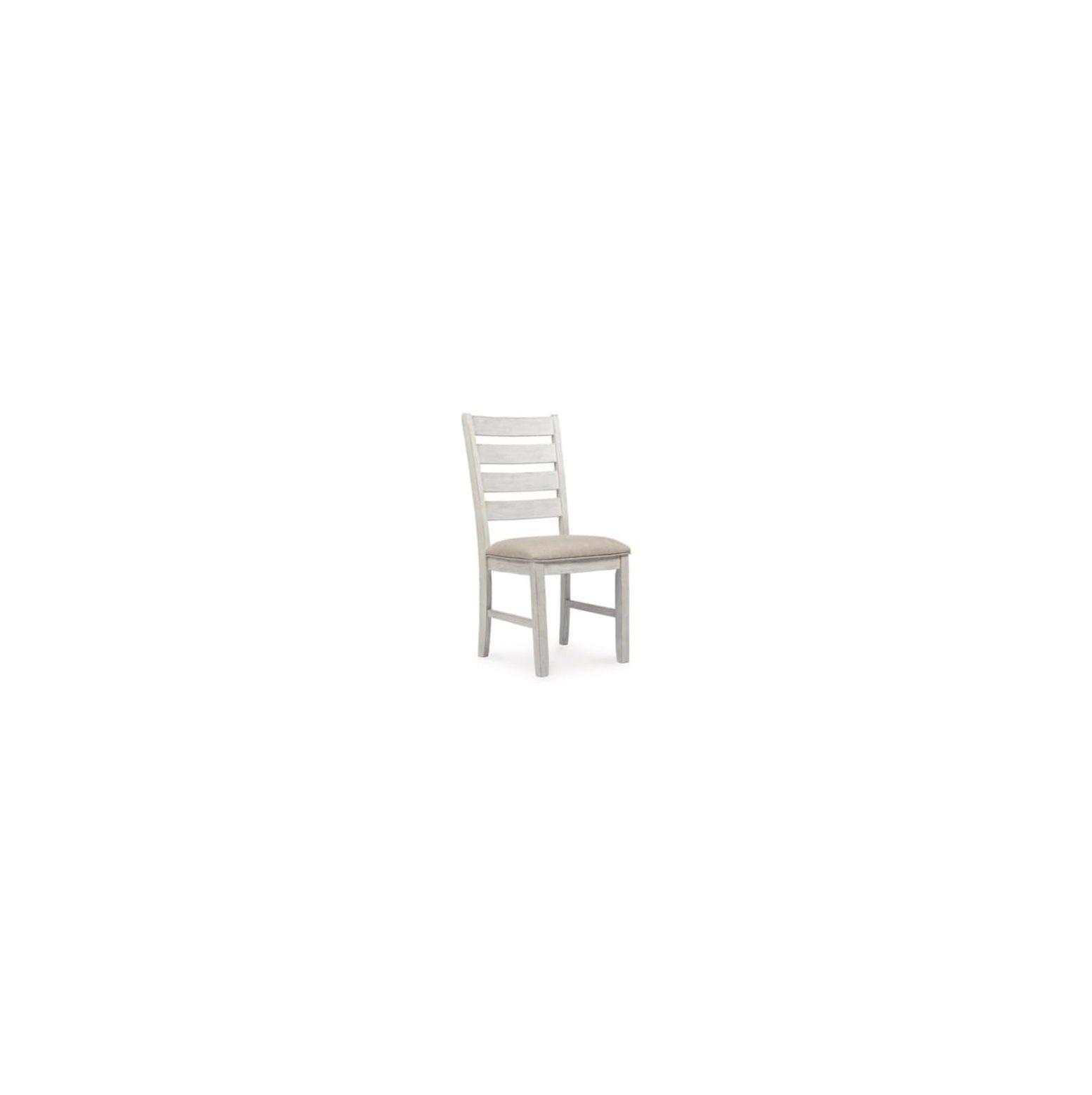 GnHoCh Skempton 20" Modern Farmhouse Dining Room Chair, 2 Count, Whitewash