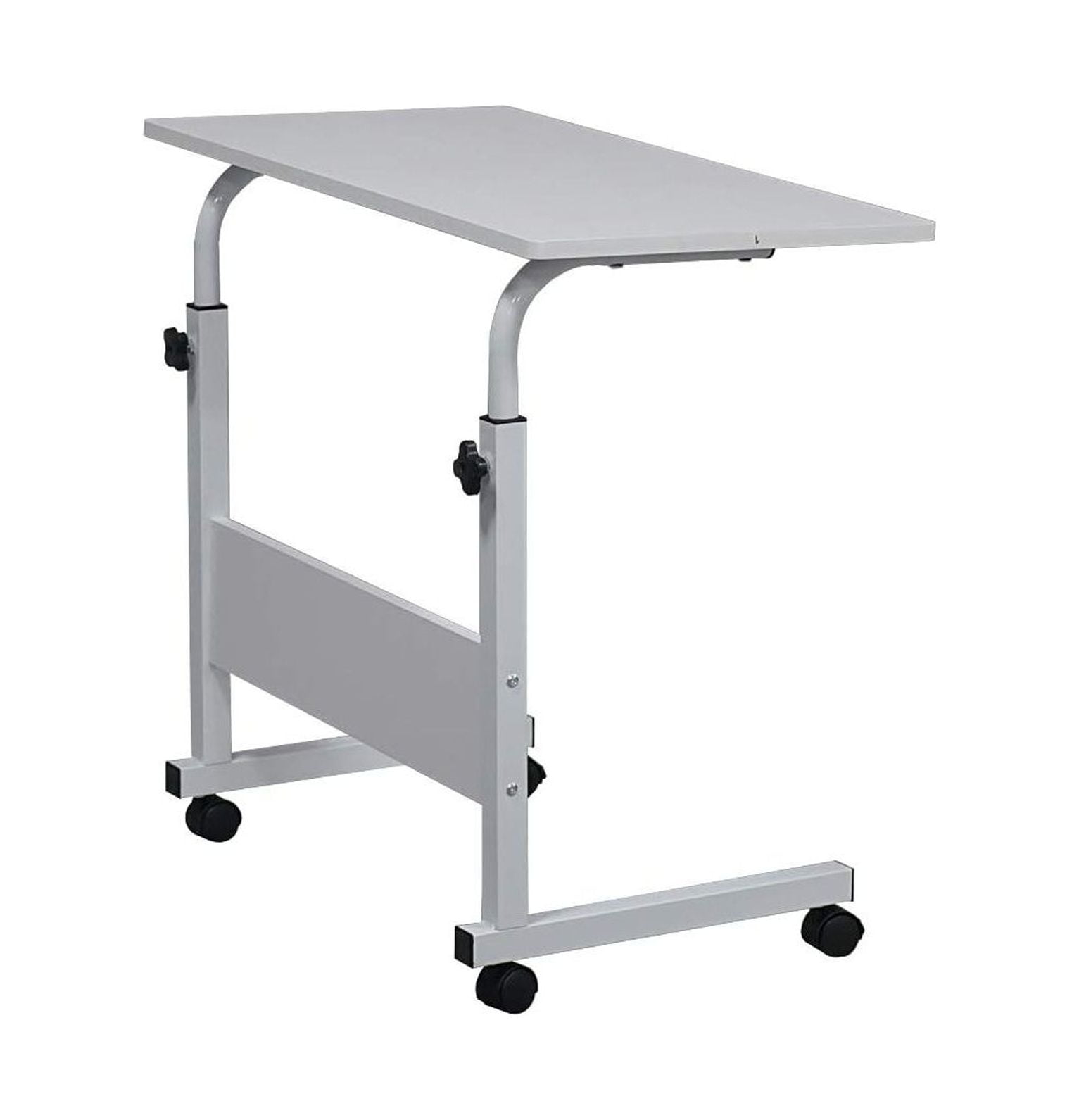 GnHoCh Sofa Side Table with Wheels, Removable Small Desk, Height