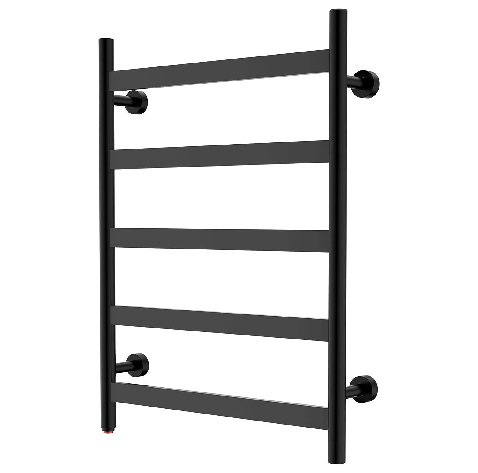 GnHoCh Towel Warmer 5 Flat Bar Towel Dryer WallMounted Plugin Bath