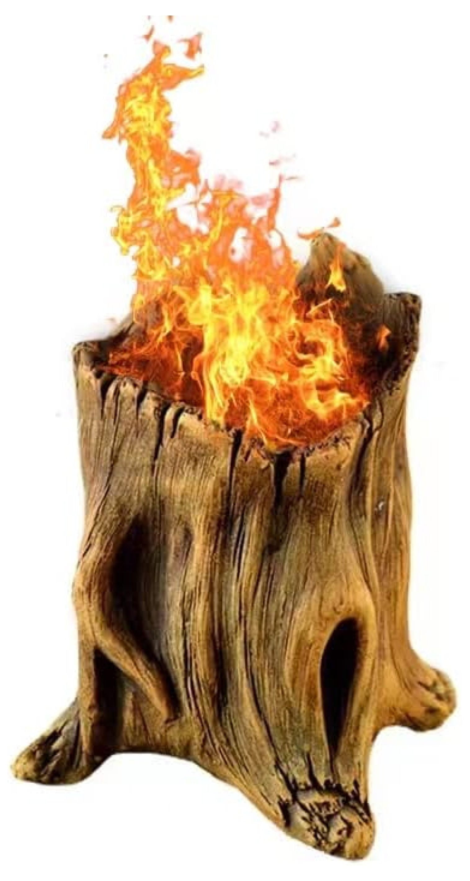 GnHoCh Tree Stump Mini Personal Fireplace Alcohol Fireplace