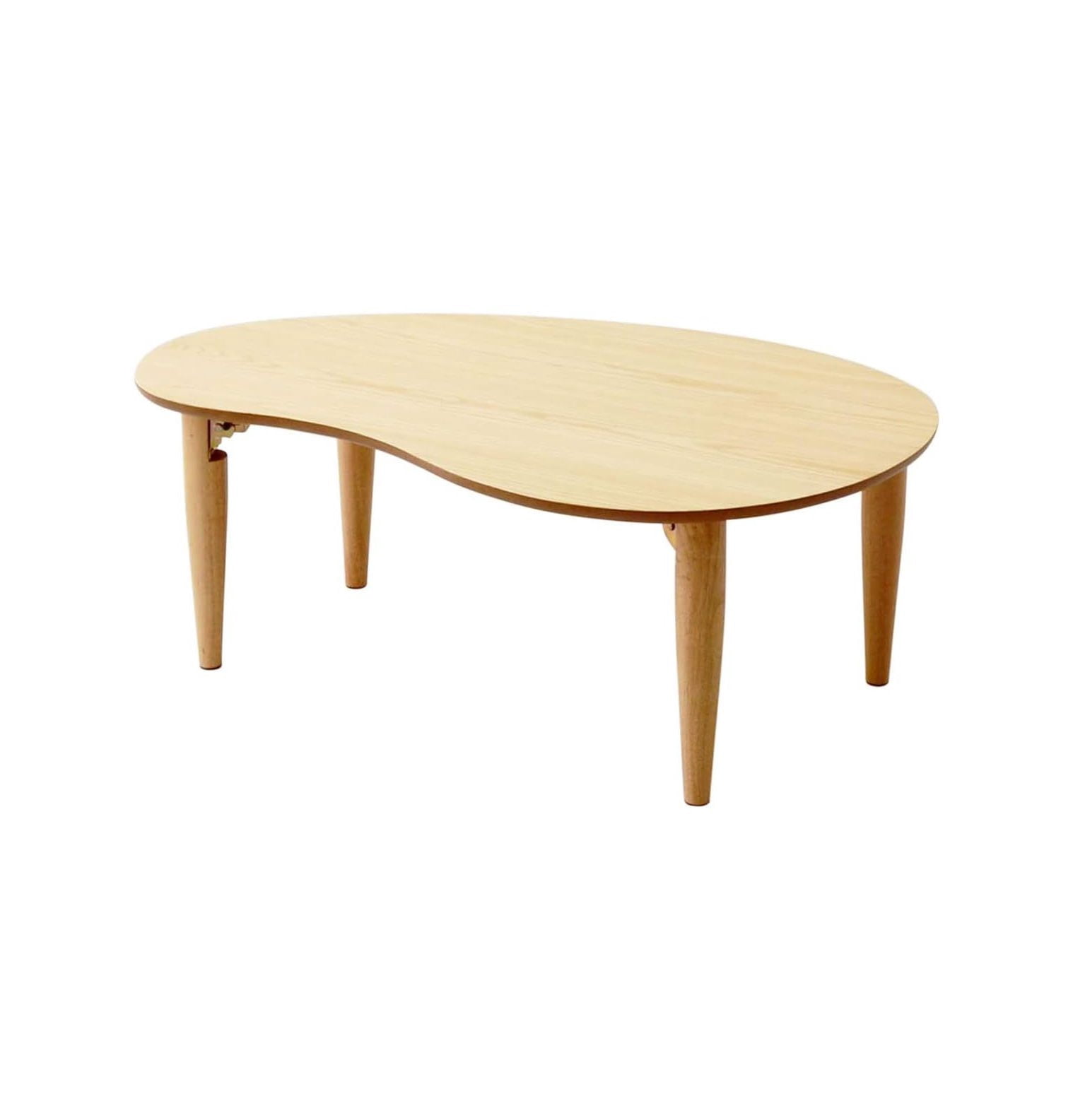 GnHoCh Wood Folding Coffee Table PearShaped (31.5"x20.5") Natural
