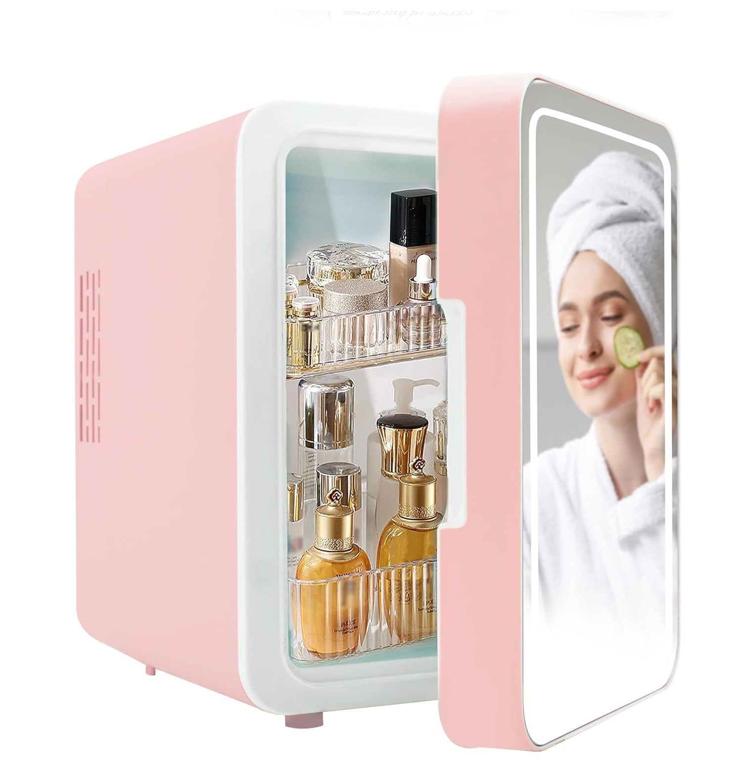 GnHoCh mini fridge skincare Portable Small makeup Refrigerator,Cooler