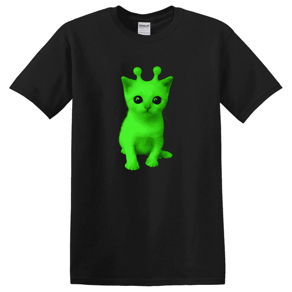 Gnarp Cat Alien Brainrot Graphic T-Shirt