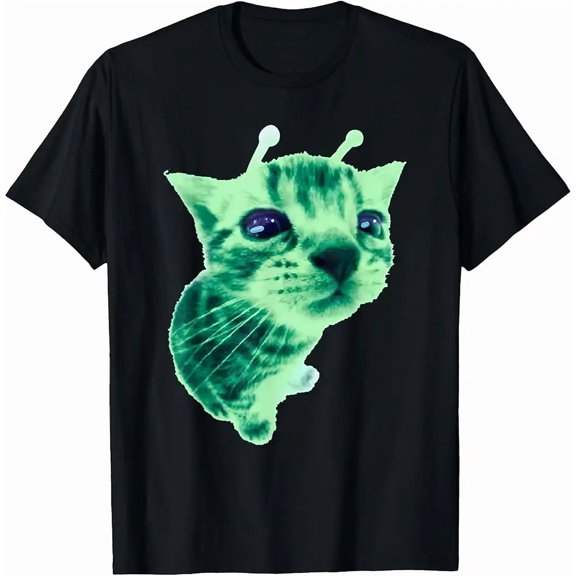 Gnarp Cat Silly Alien Cat Meme Brainrot Meme Funny Graphic Top Unisex T-Shirt, up to Size 5XL