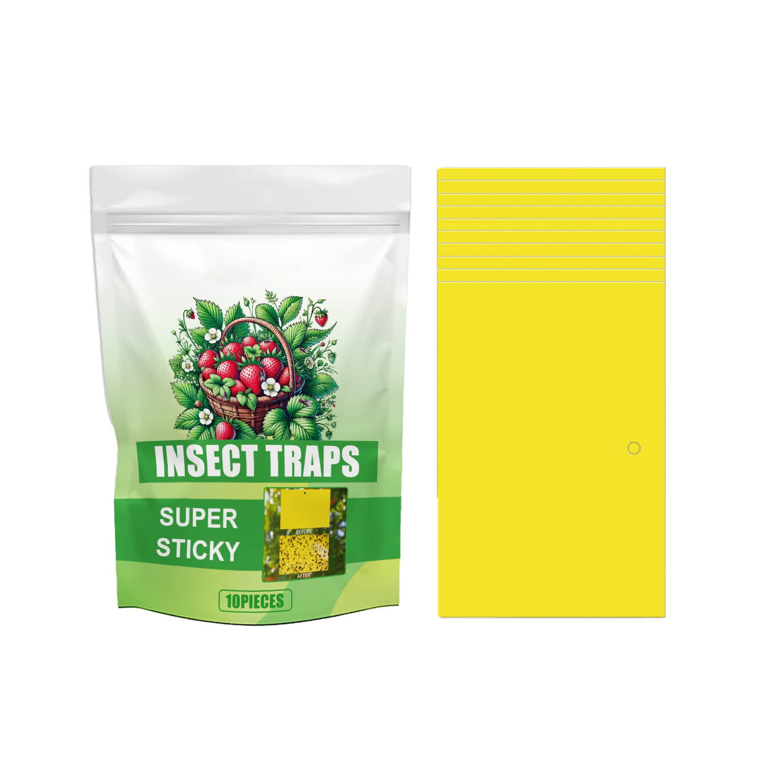 Gnat Strips Indoor Flea for Home with Light Gnat for Indoor Max Catch