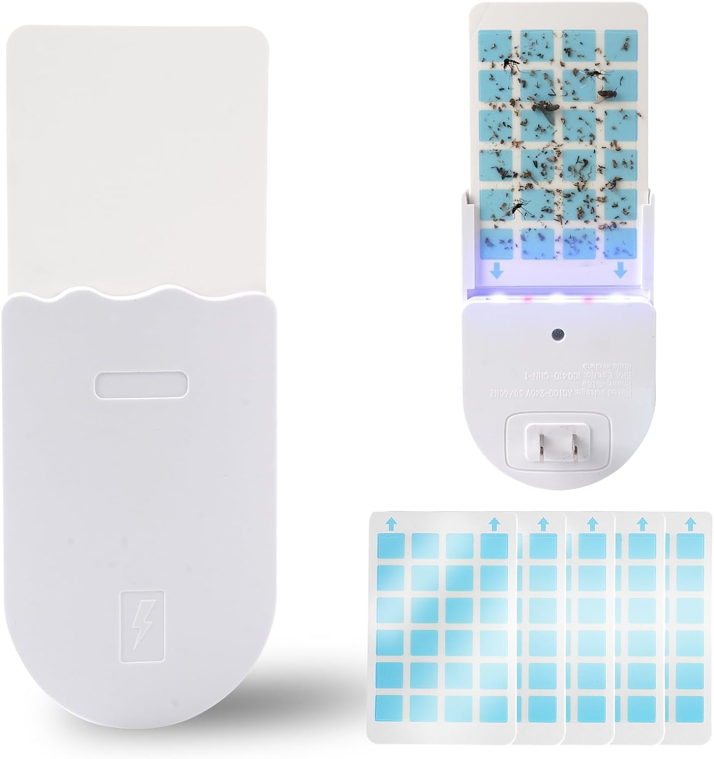 Gnat Traps for House Indoors, Plugin Fly Insect Trap, Catcher & Killer for Mosquitos, Gnats