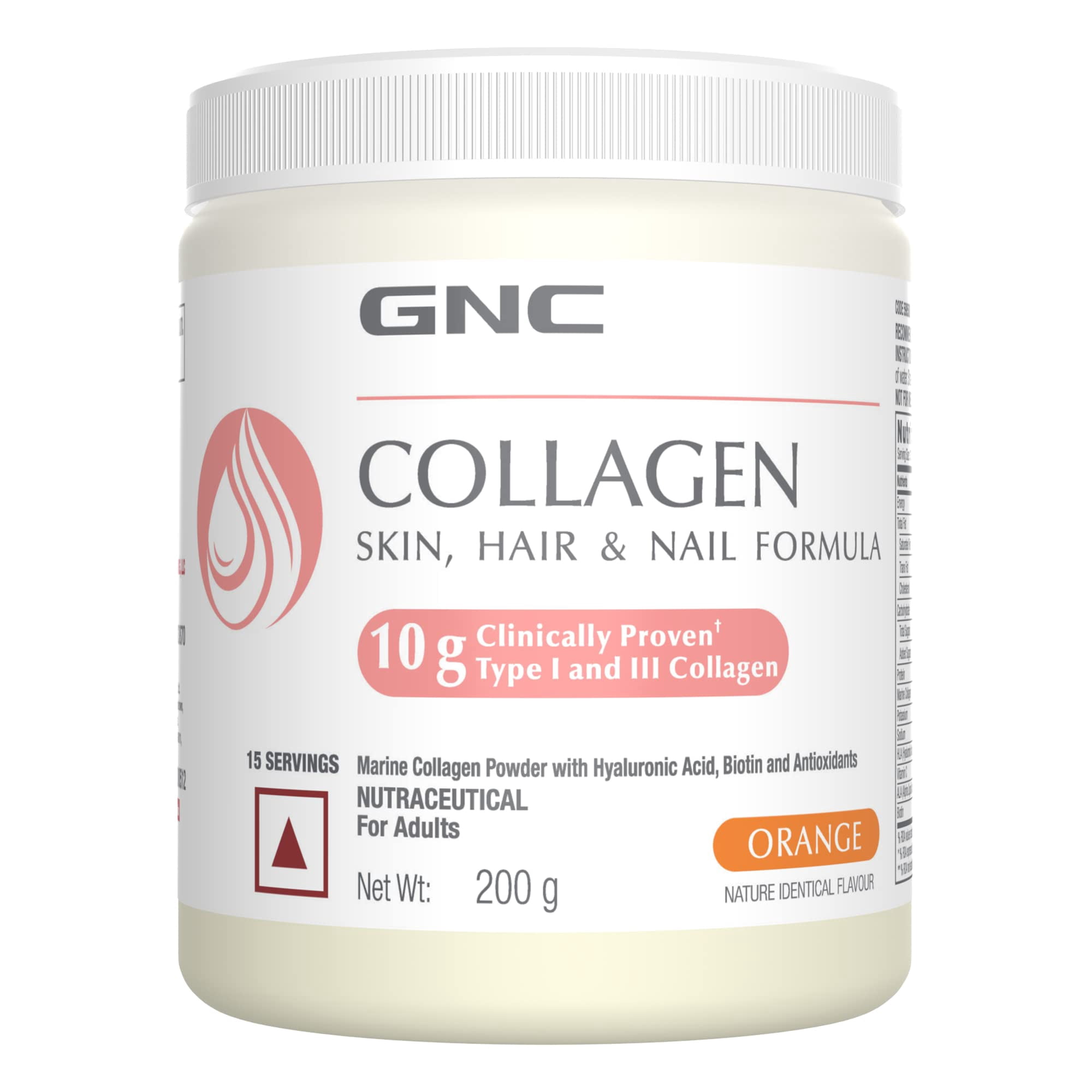 Gnc Marine Collagen 200 Gm 15 Servings Highest Dosage Of 10G Per