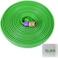 Gnimihz 50ft Sprinkler Soaker Hose with Holes, 3Tube Sprinkler Hose & Soaker Hose with 15