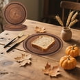 thumbnail image 1 of Gnmfd 10 Pieces Wood Grain Paper Dinner Plates, Rustic Hunting Party Tableware for Birthday, Lumberjack Theme, Farmhouse Party Decor, Disposable Plates for Camping, 1 of 6