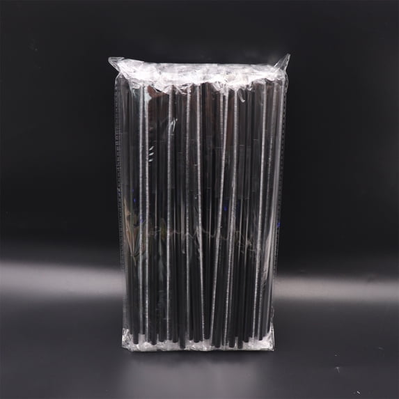 Gnmfd 100 Plastic Drinking Straws 12.5 Inch Multi-Colored Bendable Disposable Party Juice Smoothie Milkshake Cocktail Events