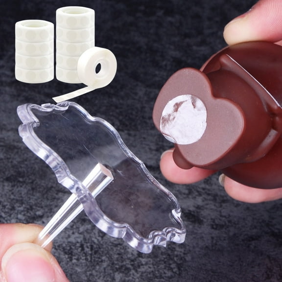 Gnmfd 1000 Pieces Polka Dots Double Sided Adhesive Glue Dots Roll Removable Stickers for Party Decorations Scrapbooking Birthday Graduation Christmas Valentines Crafts DIY Supplies