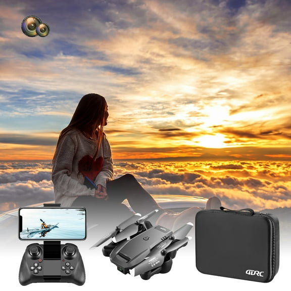 Gnmfd 1080P HD Obstacle Avoidance Drone for Adults, RC Quadcopter with WiFi FPV, Altitude Hold, Trajectory Flight, Gesture Control, Foldable UAV, Christmas Flying Drone