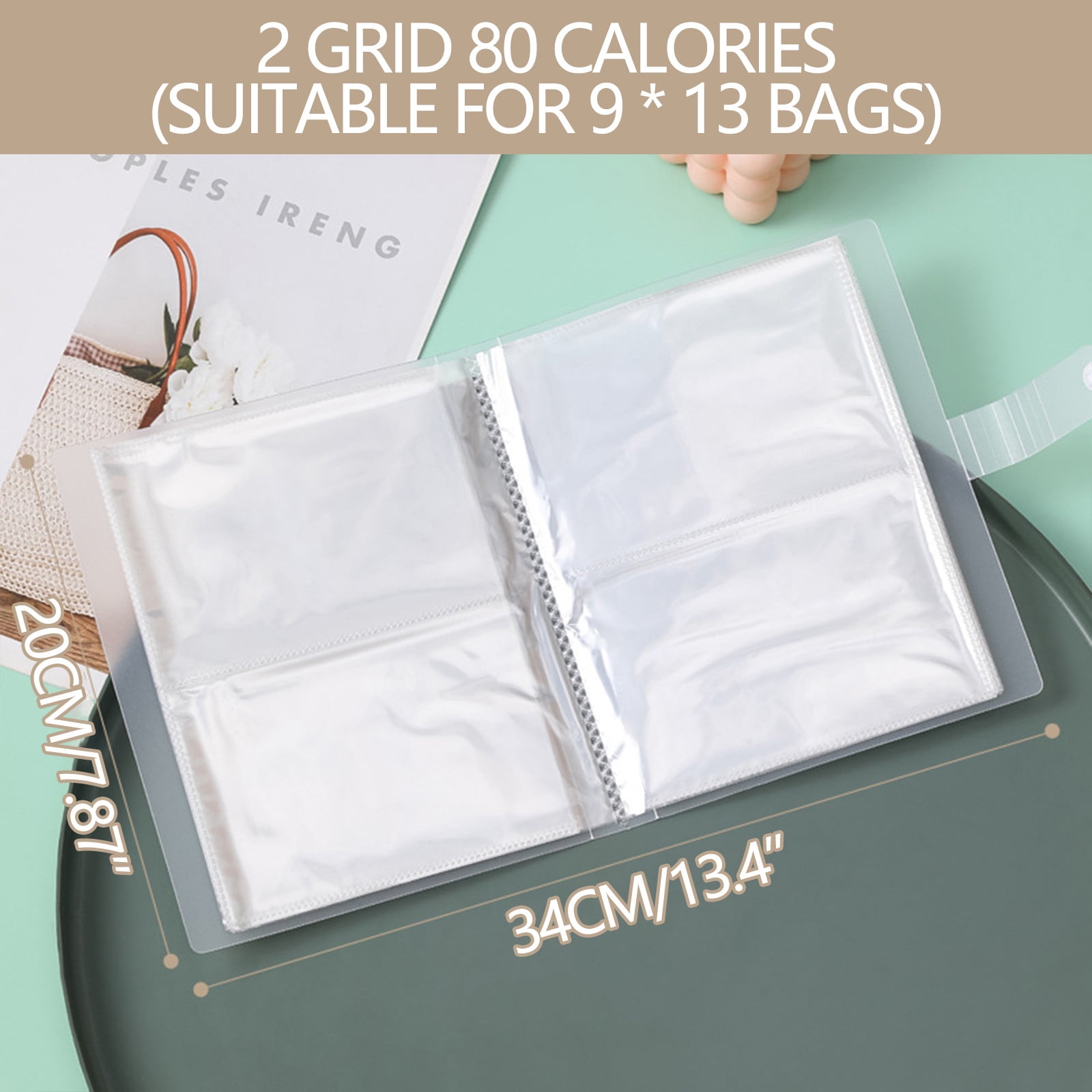 Gnmfd 2024 Transparent Jewelry Storage Book Set Organizes Up to 240