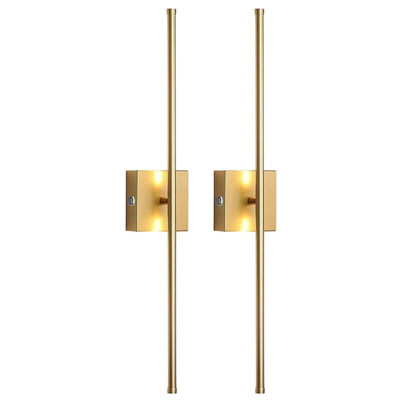 Gnmfd 2PC Wireless LED Wall Lights Battery Powered Magnetic Strip Light Dimmable Angle Adjustable LED Night Lights for Bedroom Closet Kitchen Office Desk Ambient Home Decorations