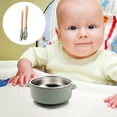 thumbnail image 1 of Gnmfd 3-Piece Food-Grade Silicone Bowl Set with Stainless Steel Liner, Infant Toddler Feeding Bowls for Baby Food, Weaning, Solid Food Serving, Kitchen Mealtime Essentials for Home, 1 of 5