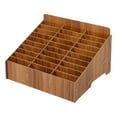 thumbnail image 1 of Gnmfd 30-Cell Wooden Desk Organizer, Multifunctional File Shelf for Office, Mail Sorter Tray, Desktop Storage Box Rack for Stationery, Remotes, Office Desk Organizer, 1 of 1
