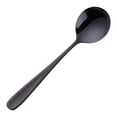 thumbnail image 1 of Gnmfd 304 Stainless Steel Flat Handle Spoon Set, Thickened Dinner Soup Spoon for Serving Mixing Cooking Home Kitchen Restaurant Daily Meals, 1 of 5