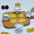 thumbnail image 1 of Gnmfd 4-Piece Cookie Fondant Stampers Sea Animals Baking Kit, DIY Spring-Action Cookie Cutter for Pie Crust Pastries Dough Embossing, BPA-Free Kitchen Baking Supplies Tools, 1 of 5