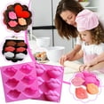 thumbnail image 1 of Gnmfd 6-Cavity Hot Lip Mould Baking Cake Mold, Food-Grade Silicone Lip Chocolate Mold for Valentine's Day, Wedding, Party, DIY Candy, Soap, Ice, Oven, Microwave, Refrigerator Use, Desserts, 1 of 9