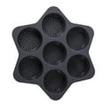 thumbnail image 1 of Gnmfd 7-Cavity Hamburger Loaf Pan, Non-Stick Silicone Baking Mold, Multi-Purpose Burger, Bread, Baking Tray, Easy Release and Cleaning, Oven and Microwave Safe, Home Cooking, Breakfast Use, 1 of 1