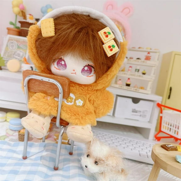 Gnmfd 8 Inch Doll Clothes Hoodie Sweatshirt Warm Doll Dress Up Clothing for 20cm Dolls Toy Accessories Gift for Collectors Creative Party Holiday Fun Pretend Play