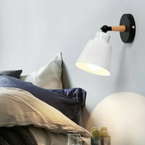 Gnmfd 9in Wall Lamp Black Wall Mounted Bedside Sconce Modern Iron Art Plain Strip Lighting for Bedroom Hallway Study Office Night Lights for Room Decorative Wall Sconce Lighting