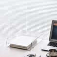 thumbnail image 1 of Gnmfd Acrylic Desktop Storage Box Stackable File Organizer with Divided Compartments, Clear Desk Organizer for Office Documents Stationery, Storage Drawers and Clipboard with Storage, 1 of 8