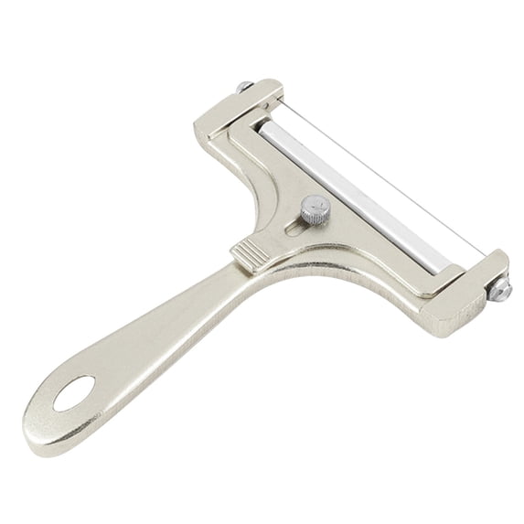 Gnmfd Alloy Cheese Cutter with Adjustable Thickness, Stainless Steel Block and Slicer Tool for Cheddar, Mozzarella, Brie, Party Cheese Platters, Holiday Entertaining