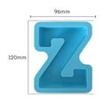 thumbnail image 1 of Gnmfd Alphabet Cake Baking Mould English Letter Silicone Molds, Flexible Reusable Fondant Soap Candle Resin Craft Decoration for Birthday Party Desserts Cake, 1 of 2