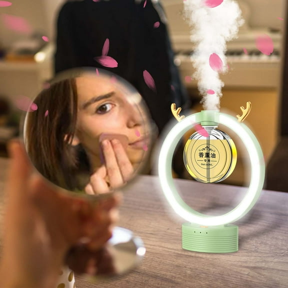 Gnmfd Aromatherapy Oil Diffuser Lamp Silent Humidifier LED Night Light for Bedroom Living Room Office Spa Relaxation Stress Relief Home Decor Essential Oils Wellness Lights