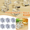 thumbnail image 1 of Gnmfd Artificial Fake Ice Cubes, Clear Plastic Decorative Ice for Drinks Display Wedding Party Bar Summer Home Cafe Photography Props Decoration Set, 1 of 5