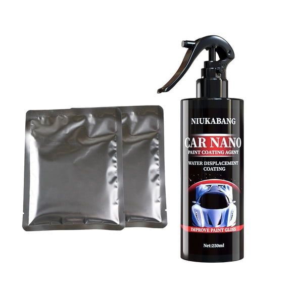 Gnmfd Automobile Protective Paint Spray 250ml, Car Scratch Removal Coating, High Gloss Ceramic Wax Spray for Rain Dust Sun Protection, Stain Resistant Finish for Car Care and Auto Detailing