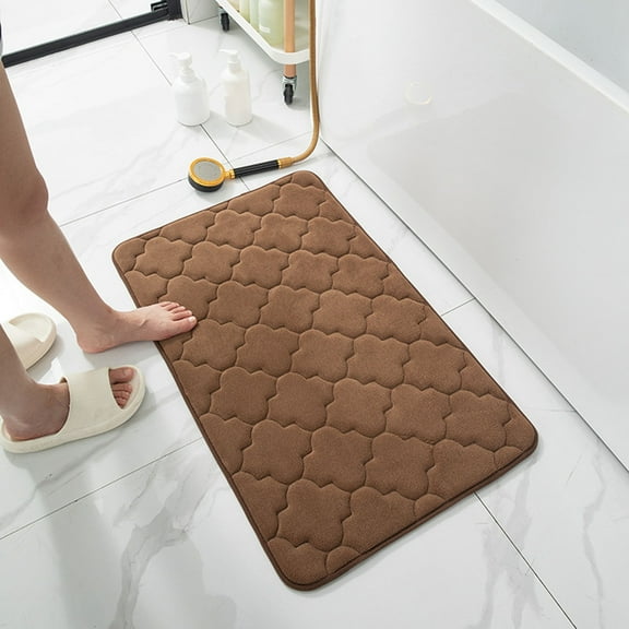 Gnmfd Bathroom Entrance Mat 15.7"x23.6"x1.2" Soft Absorbent Non-Slip Floor Rug Machine Washable Anti-Fatigue Mat for Home Bedroom Living Room Spa Blanket Storage Heated Blanket