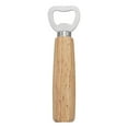 thumbnail image 1 of Gnmfd Beer Bottle Opener with Ergonomic Wooden Handle, Stainless Steel Bar Tool for Home Kitchen and Parties, BBQ Beer Accessories for Gatherings and Entertaining, 1 of 2